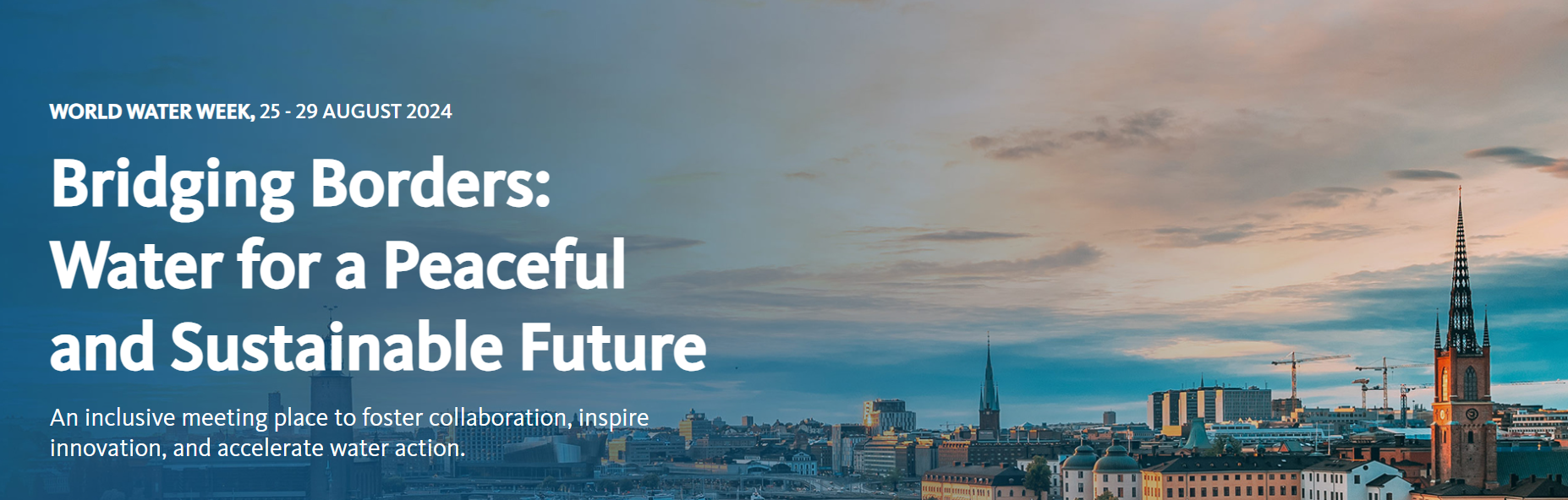 Water Conference // Stockholm World Water Week 2024 | Nexus - The Water ...