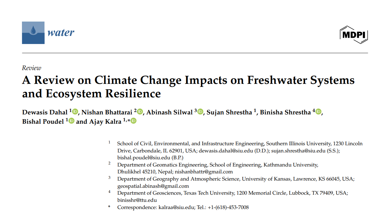 Research Article // A Review on Climate Change Impacts on Freshwater ...